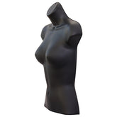 Half Body 3/4 Female Black Hanging Plastic Body Form